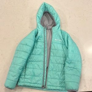 Columbia zip up puffer jacket